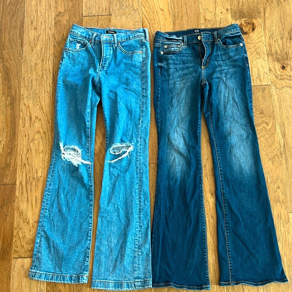 Lot - 2 Bootcut Jeans Gap Express